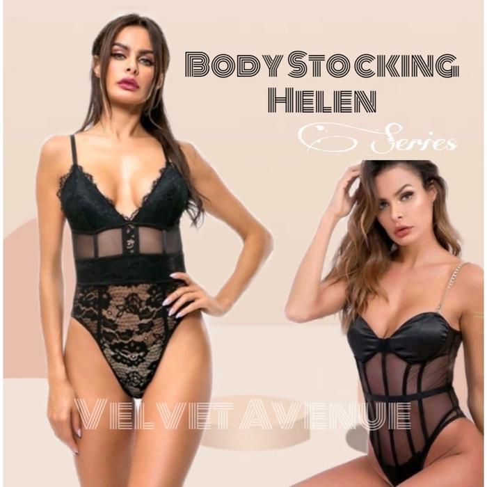 Pakaian Dalam Bodysuit Lingerie Model Teddies Bahan Premium Elegan
