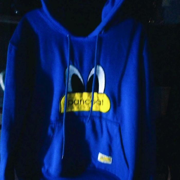 Hoodie Pancoat Original Mata Bebek Biru | Jaket Streetwear Korea Second Branded | Size [M/L/XL]