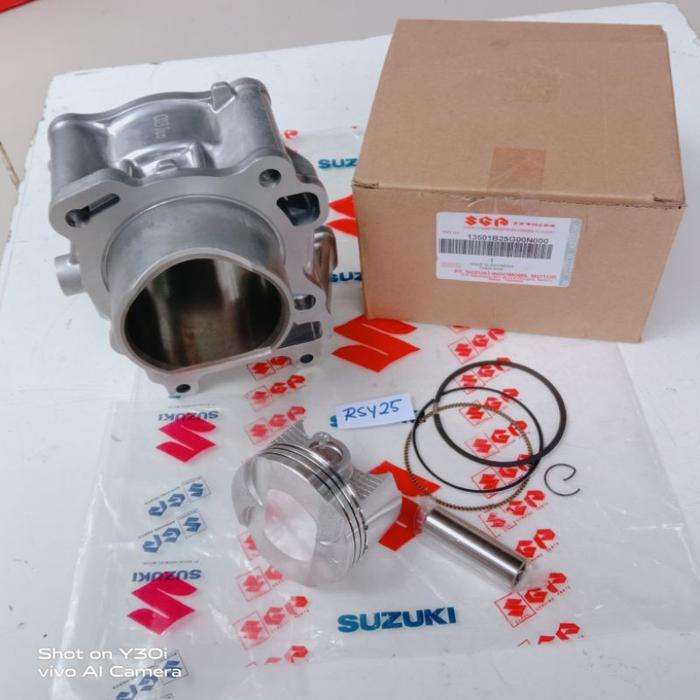 BLOK SEHER KOMPLIT SATRIA FU 150 FI INJEKSI BLOK SEHER ISI PISTON KIT SUZUKI SATRIA 150 FI