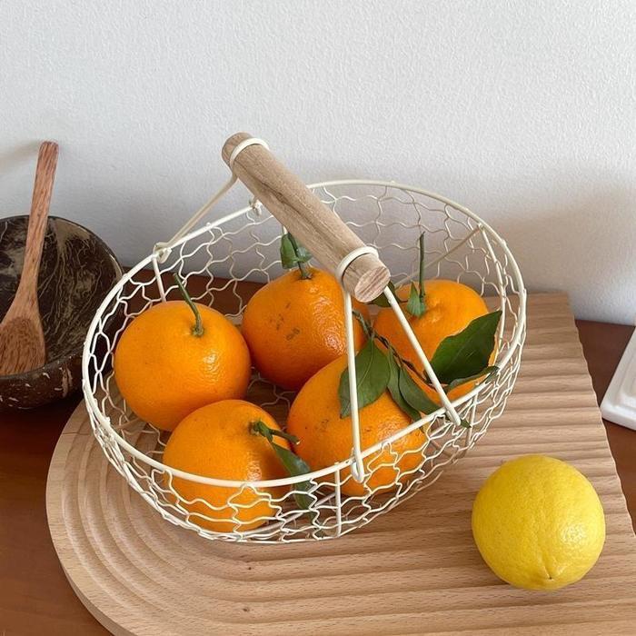 Keranjang Antik Keranjang/Keranjang Buah Besi/Retro Storage Basket /Creative storage basket/ Keranja