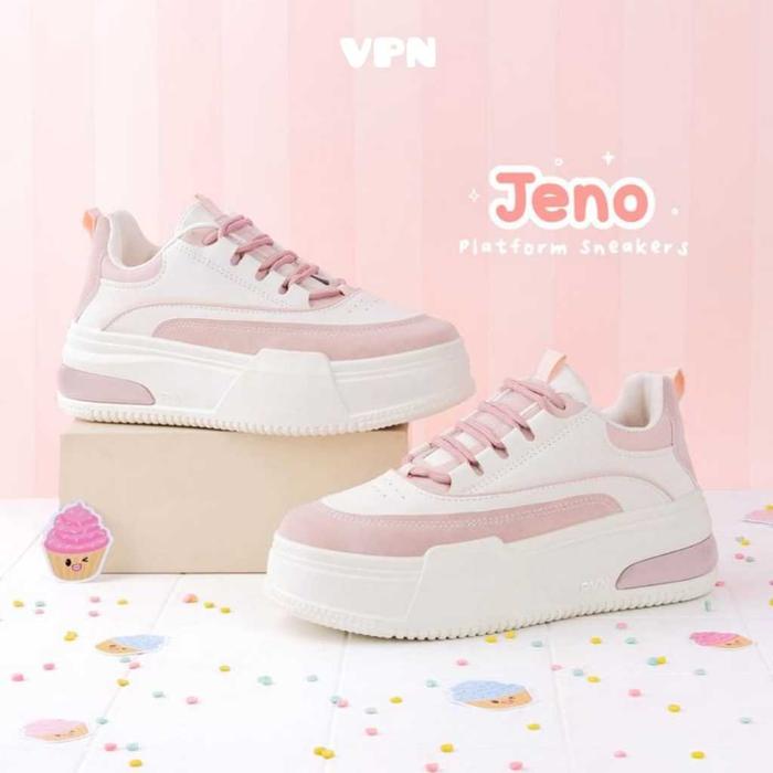 Daily Sneaks - VPN Jeno Sepatu Sneakers Wanita Kasual Sport Shoes Pink 438