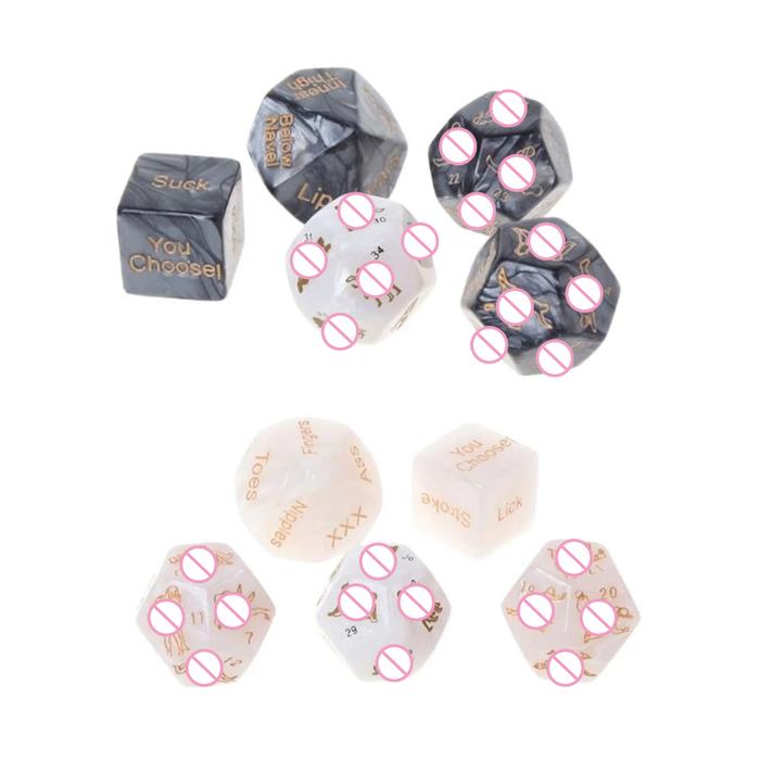 5Pcs  Dice Fun Adult Humour Game Erotic Love y Posture Bar Toy