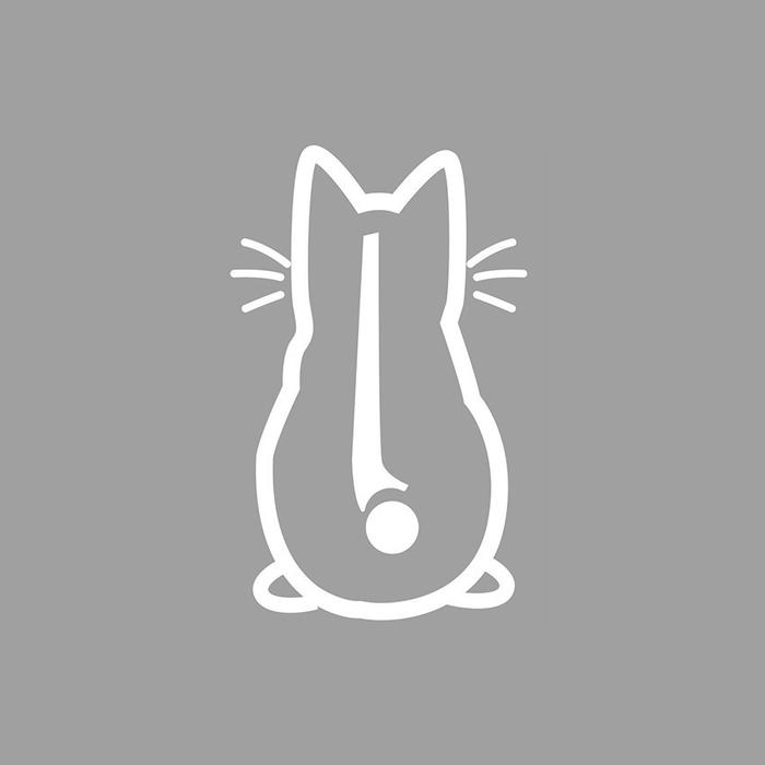 Stiker Mobil Cutting Sticker Wiper Mobil Belakang Kucing Goyang Ekor Goyang Unik lucu / Stiker Wiper