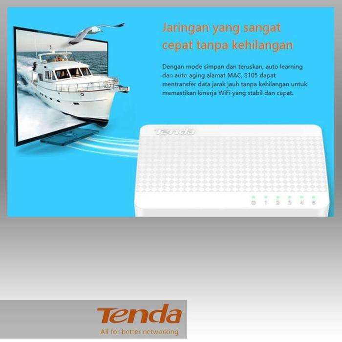 Mercusys MS105G Desktop Switch 5-Port 10/100/1000 Mbps HUB Switch