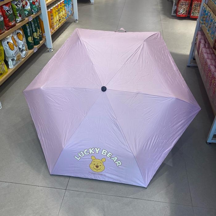 Miniso Disney Winnie the pooh umbrella UV and rain protection waterproof / payung lucu premium quali