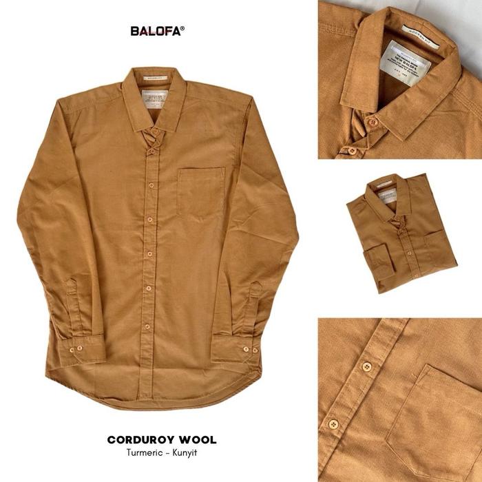 Kemeja pria polos bahan codoray balofa