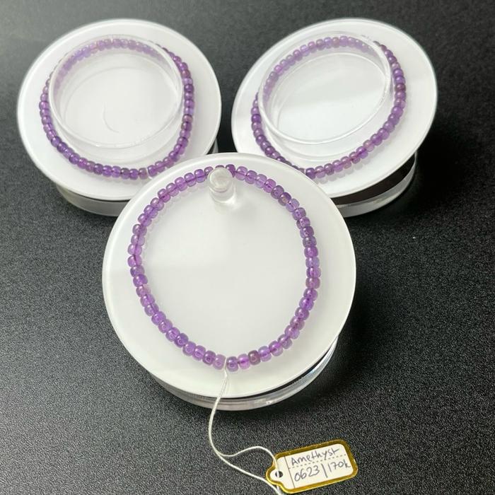 Amethyst slice natural crystal bracelet