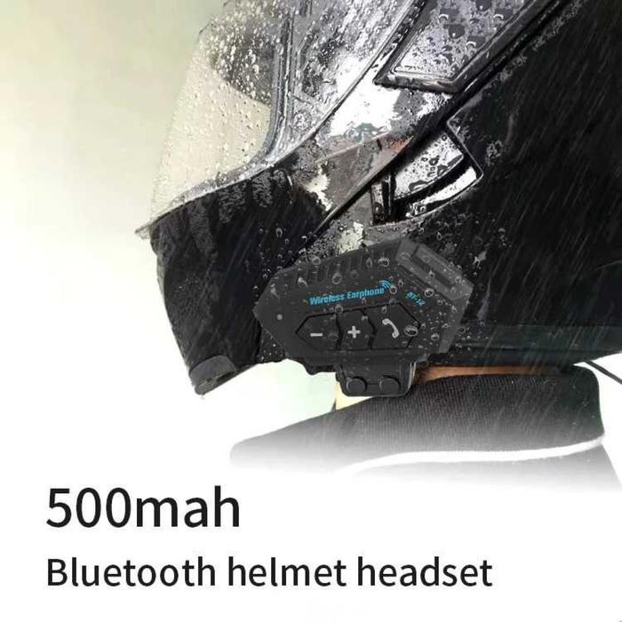Intercom Headset Bluetooth Helm Motorcycle Anti Interference - BT-12