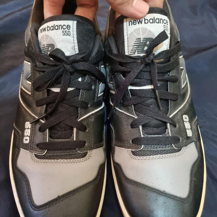 Sepatu New Balance 550 'Grey Black' BB550SR1 Original Second  - Sz 46,5  - Insole 30 Kondisi 98% min