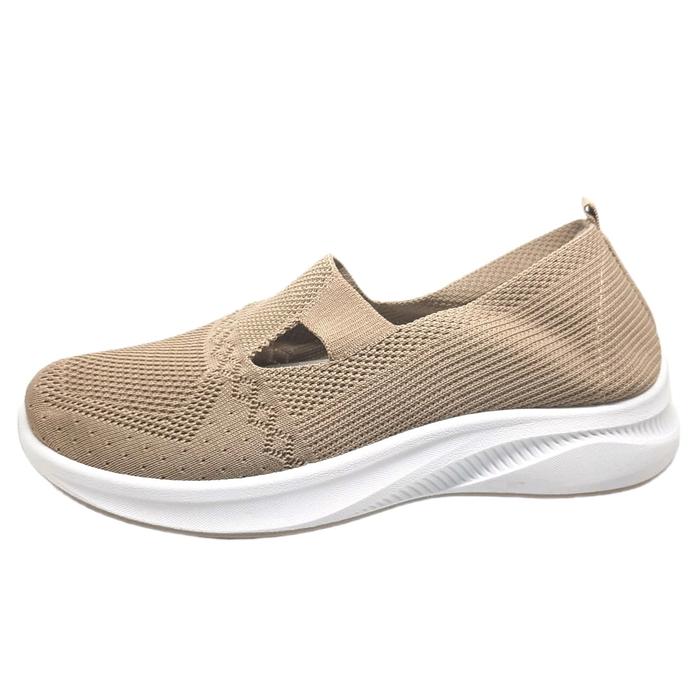 Sepatu Slip On Rajut Wanita Variasi Lubang Mules Shoes sailatu - Ukuran 36-40 - Flat Flat