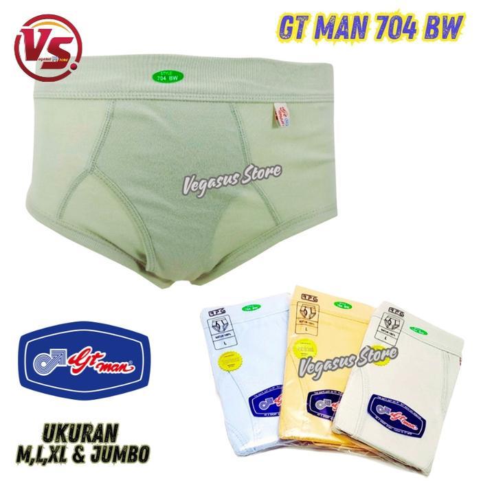 Celana Dalam Pria Gt Man 704 BW / Cd Pria GtMan BW Size S M L XL & Jumbo Dewasa Karet Katun  Motif C