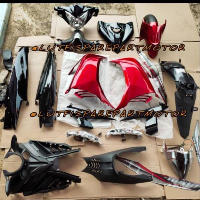 PROMO! FULL SET BODY JUPITER MX NEW PLUS REFLECTOR LAMPU" DAN STRIPING OSEAN