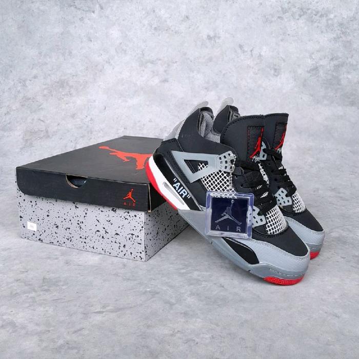 perfectkicks_bdg Air Jordan 4 Retro OG Bred x Off White Sneakers
