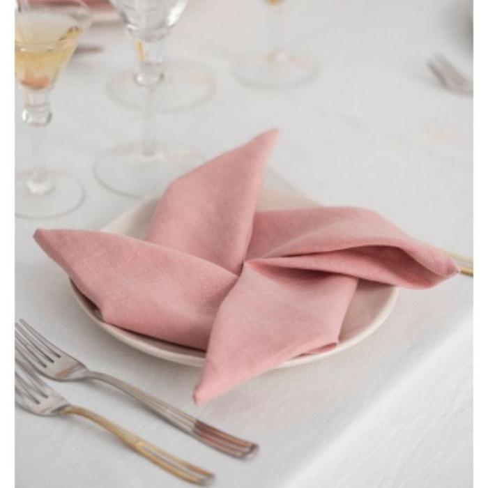 READY TAPLAK MEJA POLOS KATUN WARNA PINK NAPKIN TAPKIN SERBET MAKAN