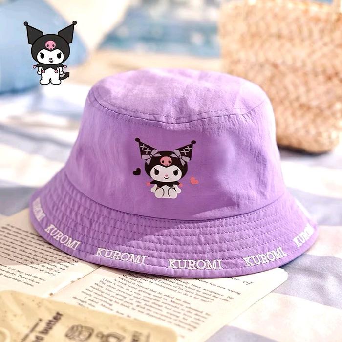 Backet Anak Kuromi / Topi Backet Anak / Topi Kuromi Fashion