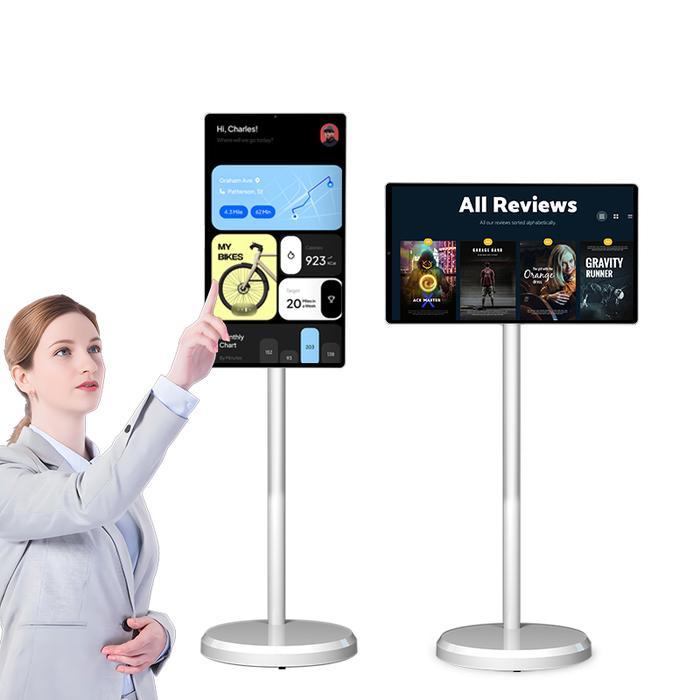 Wholesale 21.5 Inch Lcd Tv 64Gb 6000Mah Touch Screen Mobile Tv 21.5" Smart Display Portable Android 