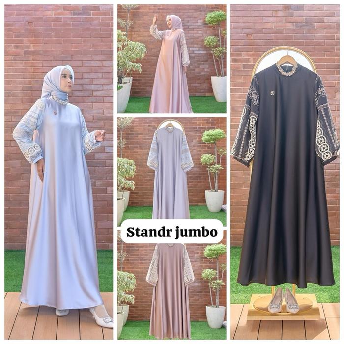 Athena Dress Gamis Marevi  Standar Jumbo Original  Premium Quality Simple Cantik Mewah