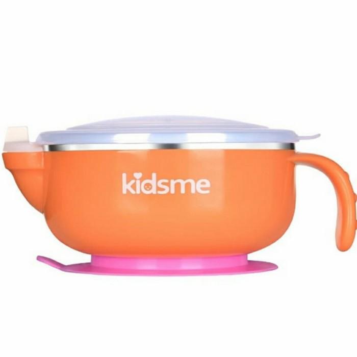 KIDSME Stainless Steel Warming Suction Bowl Mangkok Bayi