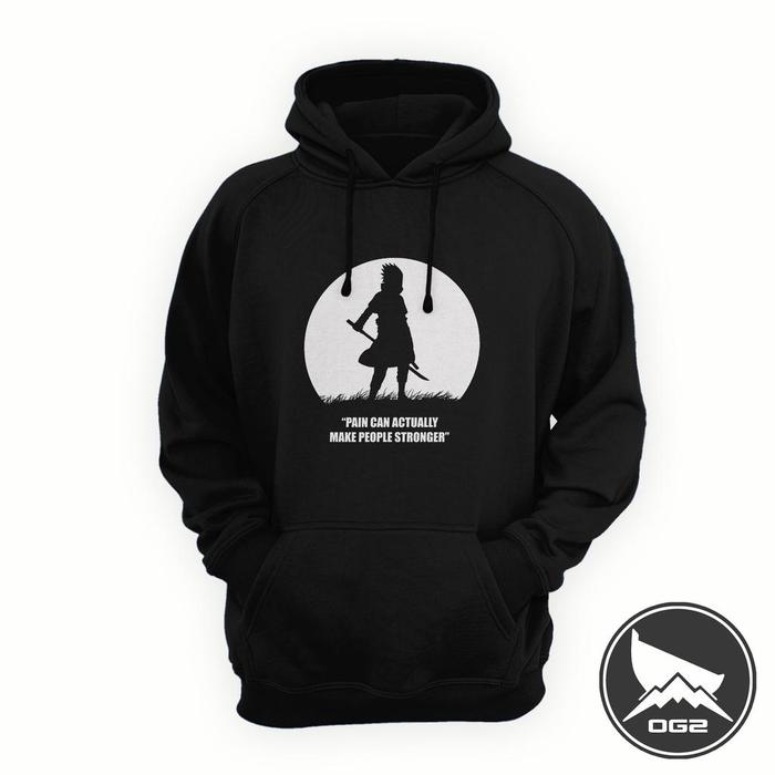 Hoodie anime sasuke uciha sharingan naruto A108 jaket pria wanita OG2 2B A