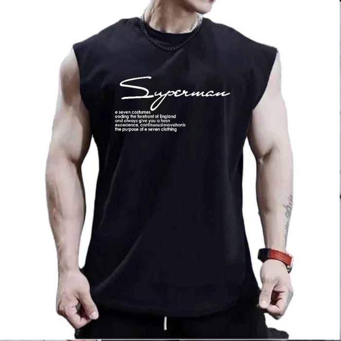 Singlet Pria Korean / Singlet Pria Dewasa Kekinian / Singlet Motif SUPERMAN / Singlet Keren Habis / 