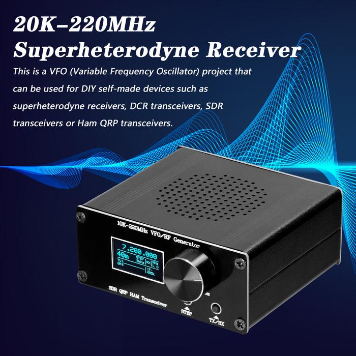 20K-220MHz Superheterodyne Receiver SDR HAM QRP Transceiver RF