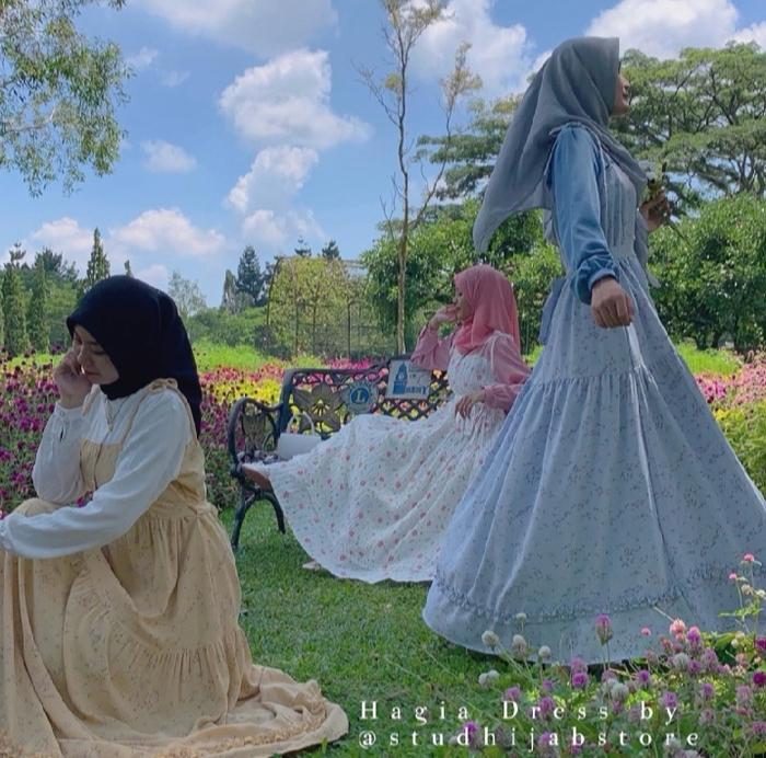 HAGIA DRESS GAMIS CRINCLE HAGIA BUNGA TERENDING