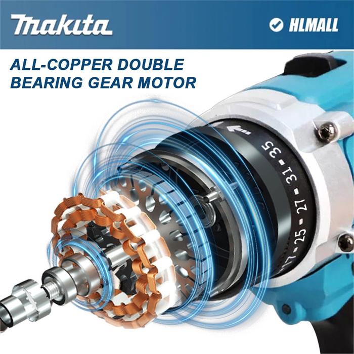 MAKITA 9980vf Mesin bor 2baterai cas 10mm bor listrik murah bor tangan baterai besi tembok Beton kay