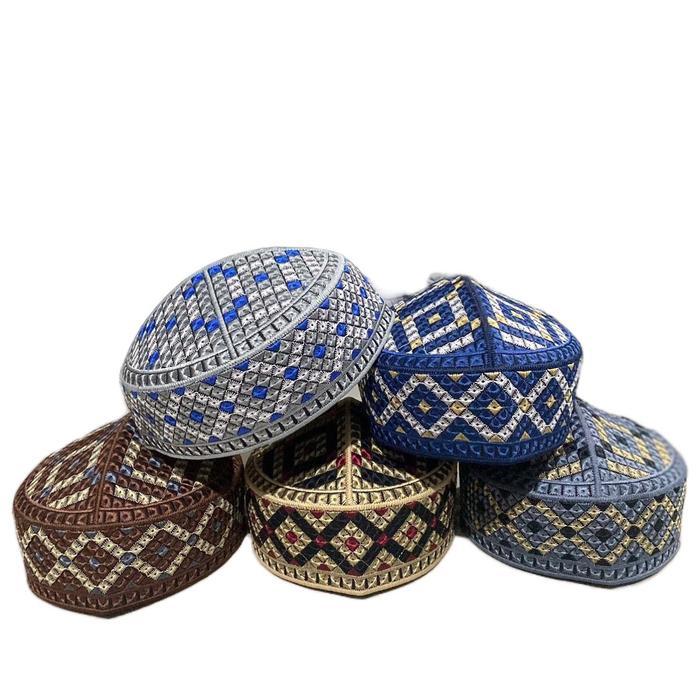 Terbaru Bisa Peci Kopyah Shalat Pakistan Super Motif Permata Peci Songkok Pakistan Full Bordir Kopya