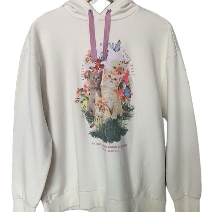 Sweater Hoodie Gemoy merek AWK untuk Wanita dengan Model Unisex -Tebal,