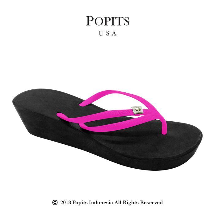 (Promo) Popits-Tria Wedge Two Tones-5Cm-Original-Sandal Wanita