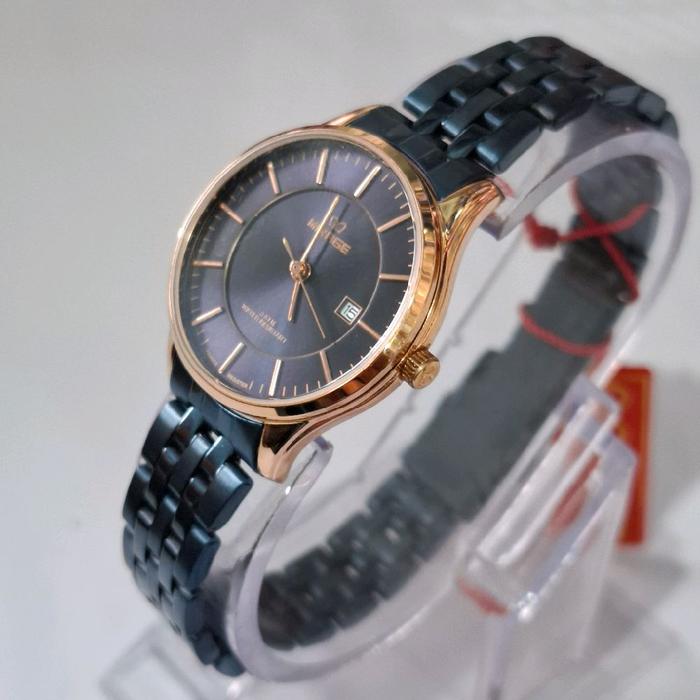 Mirage 8544 brp L tanggal warna biru rose gold jam tangan wanita tahan air uk 2,5 cm