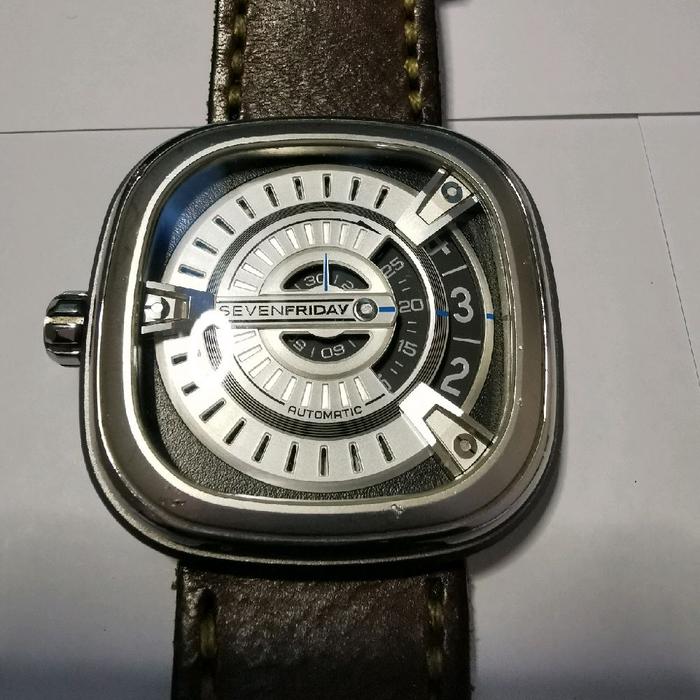 Jam Tangan Watch SEVENFRIDAY M-Series Original . Coklat Kulit