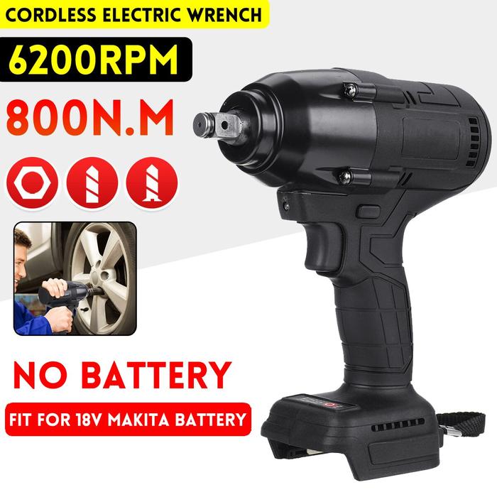 388vf 800N.M Brushless Cordless Electric Impact Wrench Rechargeable