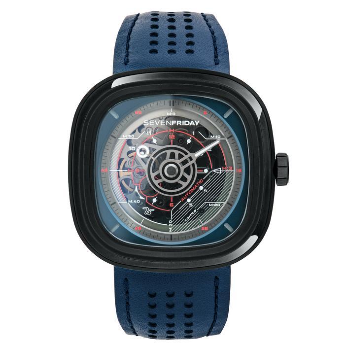 Sevenfriday T3/03 Official Jam Tangan Pria Biru Hitam T-Series