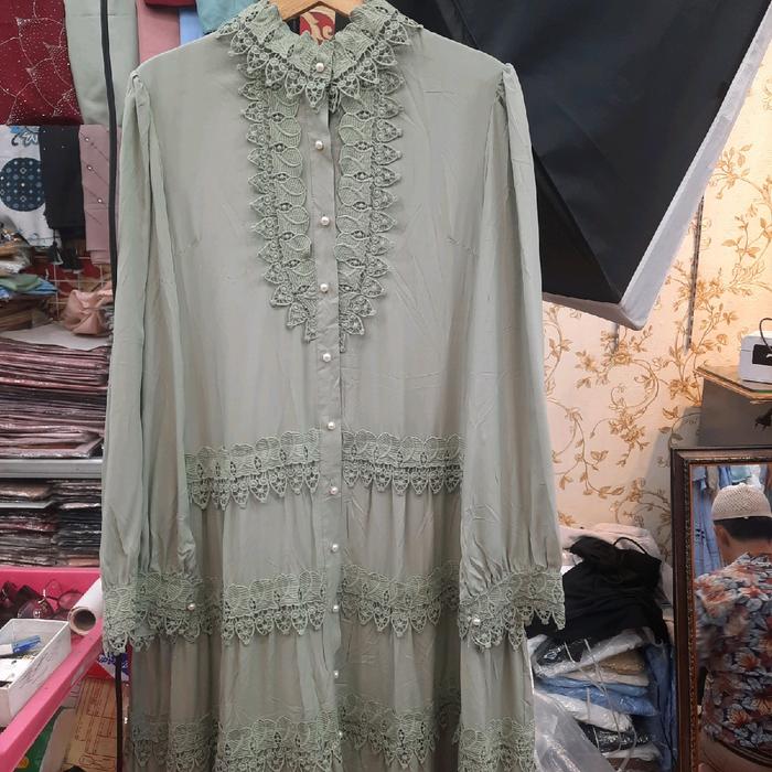 gamis goldy bkk renda manis