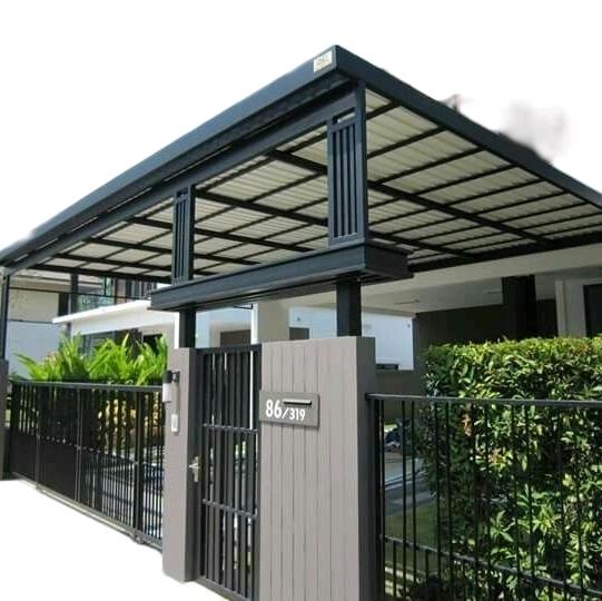 Kanopi Alderon Double layer twinwal, Rangka Holow Galvanis