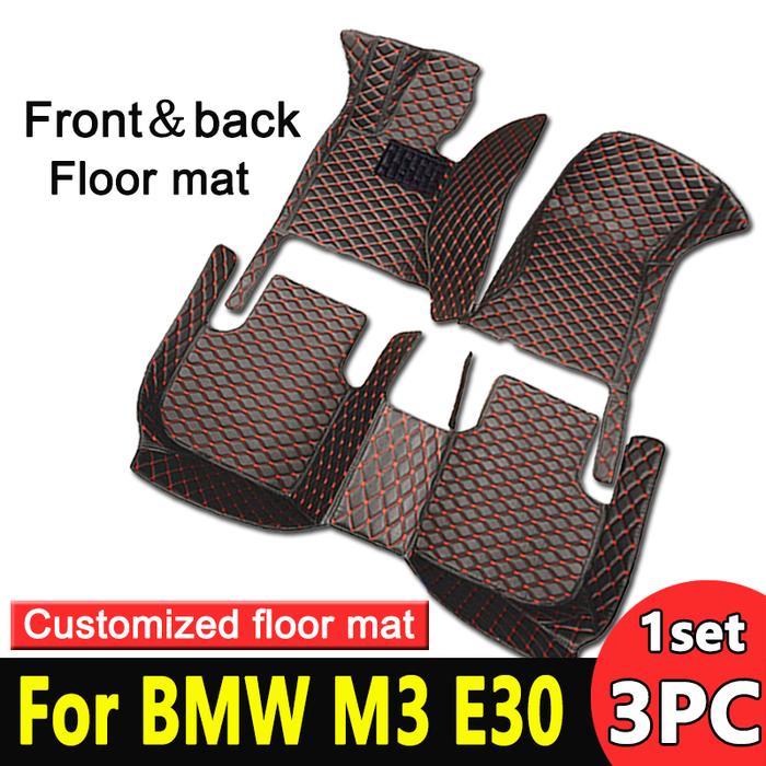 Car Floor Mat For BMW M3 E30 1986~1991 5 Seats Coupe Leather Floor