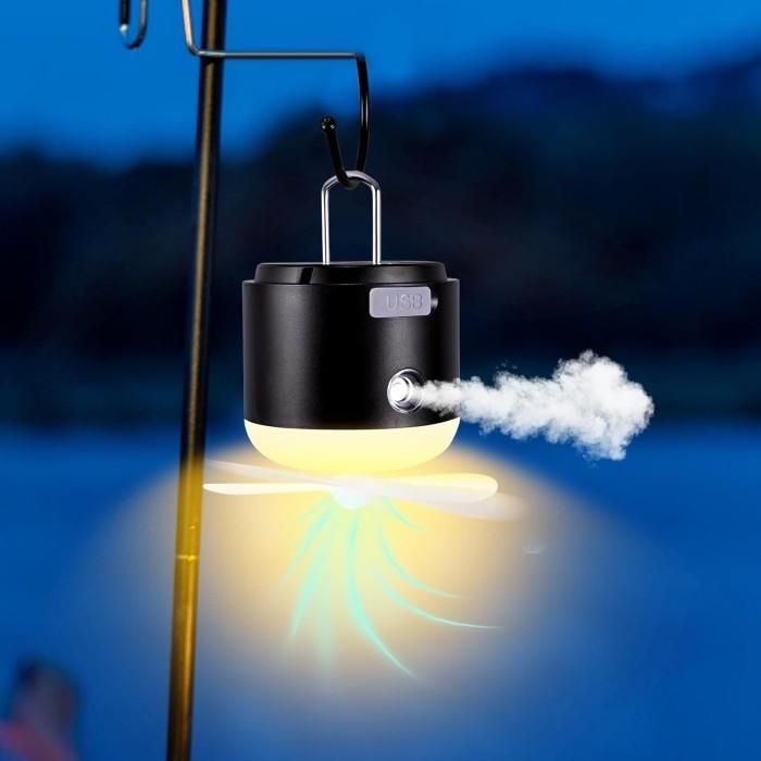 Lampu Lentera Emergency Darurat Kipas Power Bank Humidifier Nano Pelembab Pengusir Anti Nyamuk Seran
