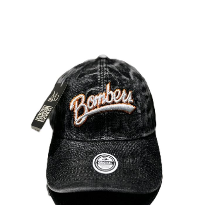topi levis pria wanita bordir putih merah