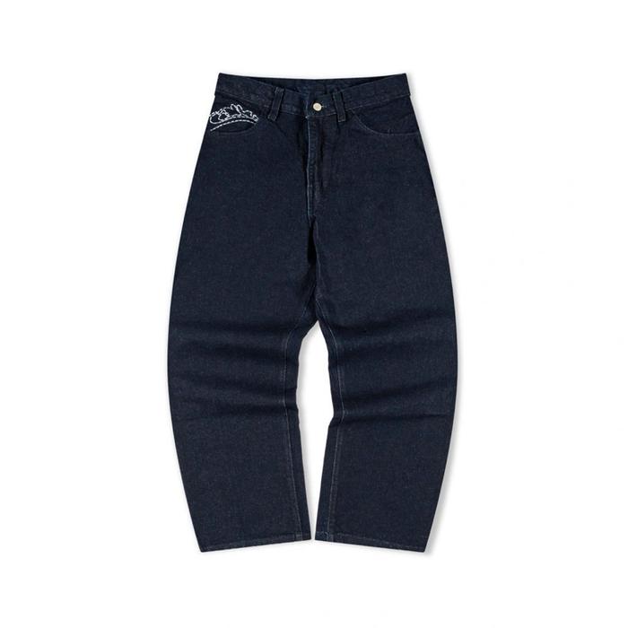 DENIM RAW CALLE New Collection Celana Jeans Pria Model Raw dengan Desain Unik dan Nyaman