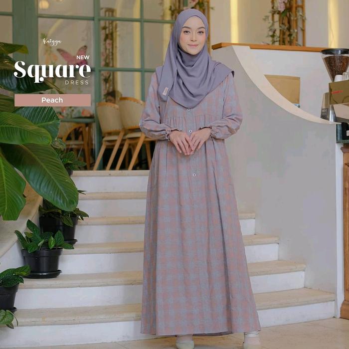 SQUARE DRESS BY KAIYYA (GAMIS ONLY) // GAMIS KATUN MOTIF KOTAK