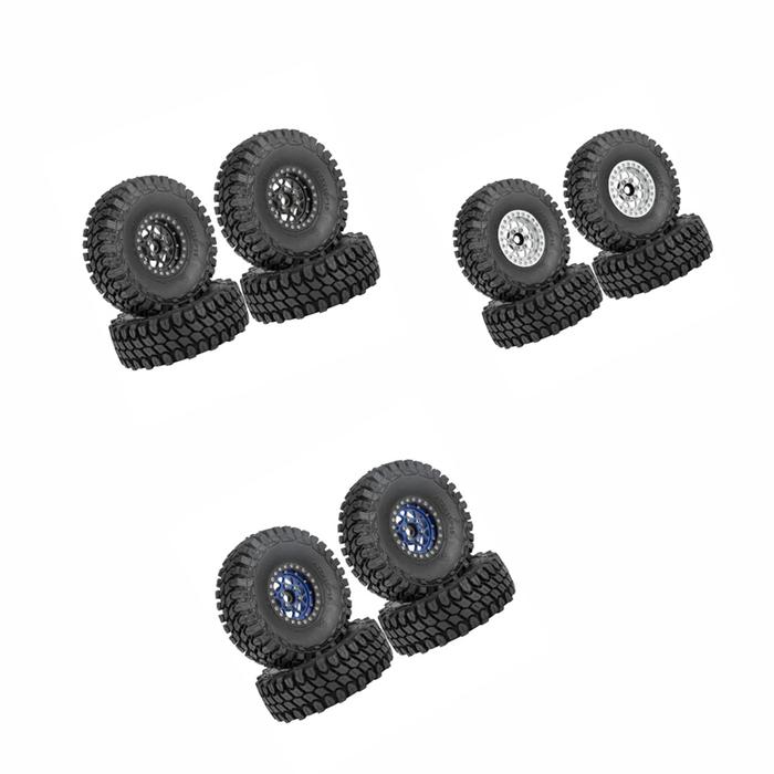 4 Buah Set Ban Pelek Roda Beadlock 110Mm 1.9 untuk Mobil Perayap RC