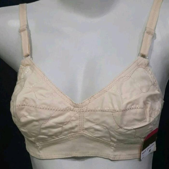 PREMIUM [1pcs] Bra Bidadari Wanita Bahan Katun 100% Nyaman, Busa tipis, Ukuran 32-42, Tanpa Busa & K