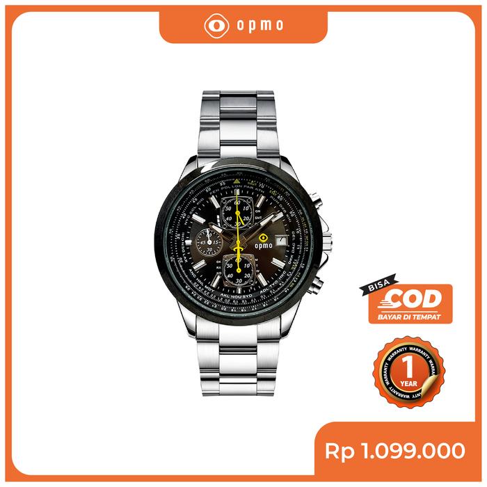 OPMO MIRAGE Jam Tangan Pria Analog Original Anti Air Stainless Steel Quartz Kotak Eksklusif Watches