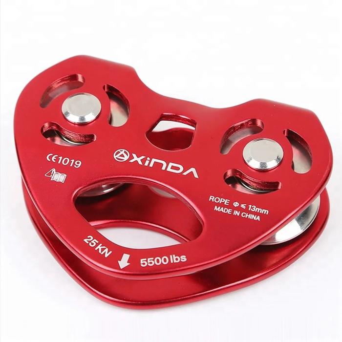 PULLEY DOUBLE XINDA TANDEM PULLEY ALUMUNIUM ALOY 25KN