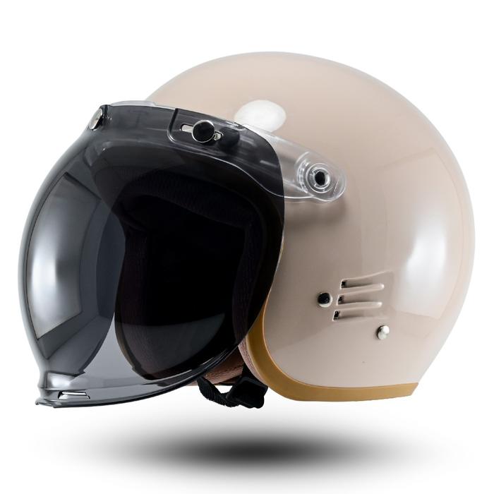 Helm Polos Retro Bogo R-six Dewasa Pria Wanita SNI kekinian Terbaru