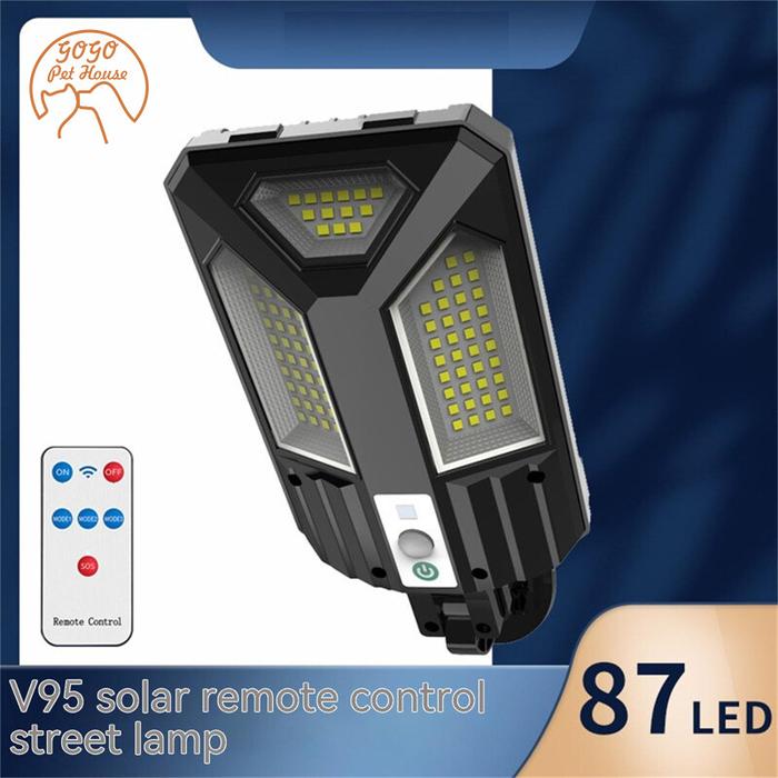 Lampu Jalan Led dinding tenaga surya, lampu dinding pengendali jarak