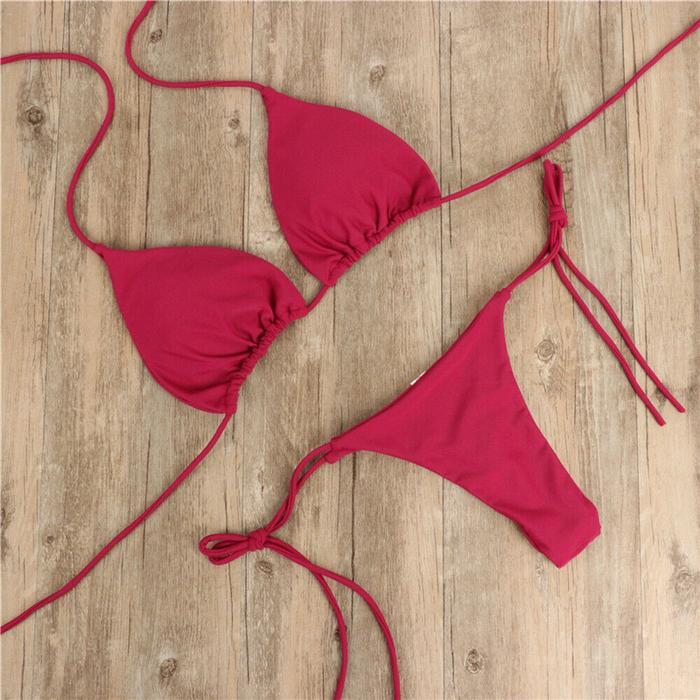 [NL] KUALITAS BAGUS BIKINI SET LINGERIE 1 SET CD PANTAI BERENANG POOL PARTY KOLOR BH DENGAN BUSA CUP