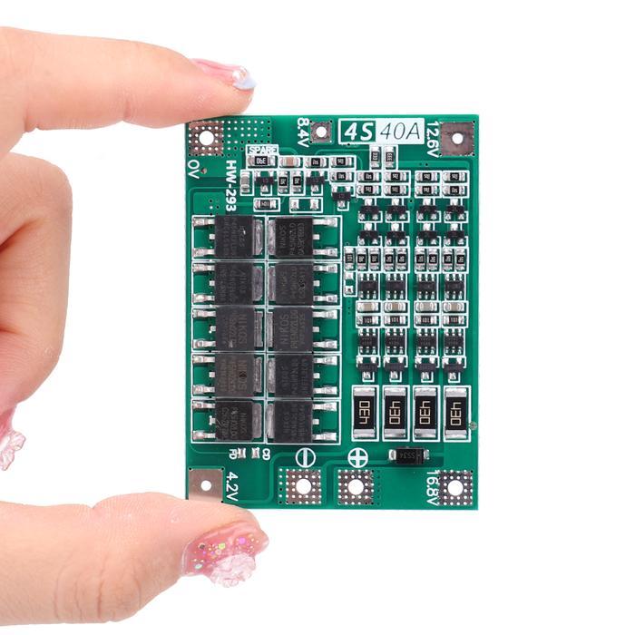 3S 4S 20A 40A 60A Li-Ion Lithium Battery Charger Protection Board 18650 Bms Drill Motor 11.1V 12.6V/