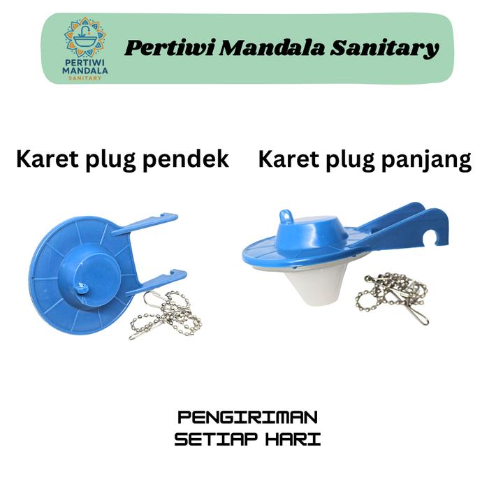 TERLARIS! Karet plug tangki kloset pendek TOTO - Mudah dipasang dan anti bocor, Penutup dan pengatur